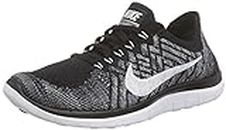 Nike mens Nike Free 4.0 Flyknit Men Sneakers Black/Dark Grey/White 631053-001, Black/Dark Grey/White, 9 US