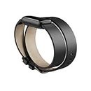 Fitbit Luxe,Leather Double Wrap,Black,One Size