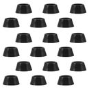  20 piezas almohadilla de goma para muebles mesa niveladora pies negra extra grande