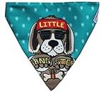 Lana Paws Little Gangster Dog Bandana/Dog Scarf/Dog Gifts, M-L_Pack of 1, Multicolor