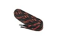 Flat Shoe Laces For Work Boots Shoes (9131 - black with red / 120 cm - 47 inch), 9131 - Black With Red, 120 cm - 47 inch