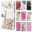 For Samsung Galaxy S10 Plus S10+ Case Bling Leather wallet Women Cover + Straps