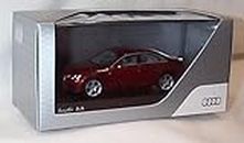 Audi dealer model Audi A4 in matador red vehicle 1:43 scale diecast model