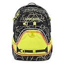 coocazoo Backpack Cover, LED Neon Pull-Over GuardPart, Yellow, Eye-catching Signal Colour, LED Light Effect with Motion Sensor, for More Visibility in Road Traffic, Yellow, 47x20x2cm