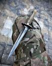 British Army Fairbairn Sykes Commando Knife 3rd Pat Brass Handle With Cover