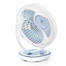 HM-Starlite 300 MM 12 Inch Table Fan | Ultra High Speed 3 Blade Fan | Adjustable Speed Setting | With 1 Year Warranty | (Pack of 1) | Blue & White