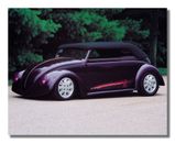 Foto de pared púrpura Volkswagen VW convertible con insectos foto de pared 8x10 impresión artística