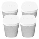Sonos Four Room Set One SL - The Powerful Microphone-Free Speaker for Music and More - White …
