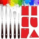 Palette Knife Set 5 Pieces Stainless Steel Palette Knife Set Painting Accessories Art Supplies for Oil Acrylic Painting
