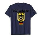Germany German Football Soccer Ball Travel Retro Jersey T-Shirt