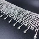 Luxry Rhinestone Tassel Trim Sewing Water Drop Chain Fringe Clothing Accessories