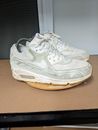 Nike Air Max 90 Sneakers Mens Size 8 Beige Suede Shoes Trainers Adults 2015