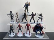 Disney Store Playset Avengers Infinity War 2018 Movie 3.75” Toy Figures 10 Piece