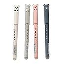 4PCS Erasable Pen Erasable Rollerball Pens for Kids Students Friction Ballpoint Gel Ink Black Rollerball Pen Cute Office School Supplies for Student Gift