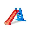 Little Tikes Store Large Slide-Playset Indoor or Outdoor Use-Durable, Stable, Kid-Safe-Folds for Easy Travel & Storage-Red & Blue, Colore Blu, Rosso, Giallo, Grande