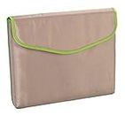 Beco Universal Notebook Tasche bis 35,6 cm (14 Zoll), Nylon, hellbraun mit gr1/4ner Einfassung