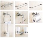 Bathroom Accessories Set Chrome Bath Hardware Wall Mounted Towel Rail Bar Holder