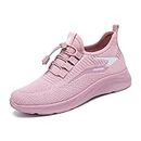 Women's Walking Shoes Supportive Tennis Running Shoes Lightweight Non-Slip Fashion Sneakers Women's Casual Sneakers (Color : Pink, Size : 39 EU)
