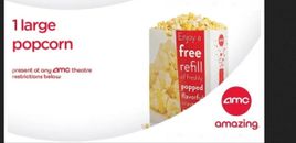 AMC Theatres Large Popcorn Expires 12/31/24