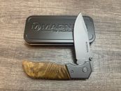 Boker Magnum Forest Ranger Folding Knife, Burl Wood Handles 01MB233