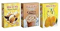 Milkomix Butter Scotch, Colf Coffee & Mango Shake Flavored Milk Powder – Pack of 3