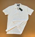 Polo Ralph Lauren Custom Slim Fit Poloshirt mit Logo-Stitching, weiß, Größe S