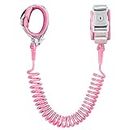 Anti-Lost Wrist Chain Anti Lost Leash Baby Leash with Child Upgraded Safety Locks for Kids Babies, Kids, Wrist Band for Outdoor Activities, Shopping(Pink 8.2 Ft)