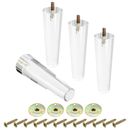 Acrylic Furniture Legs, 150mm/5.91" Long with Installation Hardware Set of 4