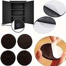 DIY Crafts 16, 20mm Dia, 16 Pcs, 20mm Dia, Black Round Furniture Felt Pads Self Adhesive Protects Kitchen Cabinets, Drawers, Desks and Furniture Against Bumps and Scratches (SNBB-Black-(16, 20mm Dia)