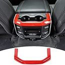 SQQP Rear Cup Holder Panel Trim Cover Interior Accessories Compatible with 2018-2023 Dodge RAM(Red)