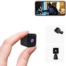 AOBOCAM Smallest Security Camera 4K HD Indoor WiFi Hidden Clear Live Video Battery Powered Long Standby Time Cam Compact Tiny Wireless Surveillance Cameras with Phone App Easy Setup for Home (Q18)