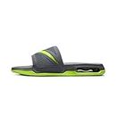 Nike Air Max Cirro Just Do It Athletic Sandal Solarsoft Slide, Grey/Green, 11