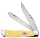 Case Yellow Synthetic (SS) Large Trapper Folder Knife w/ Pocket Clip #81091