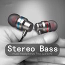 G 2 Wired Headset In-ear With Microphone Metal 9D Heavy Bass Fone De Ouvido Com