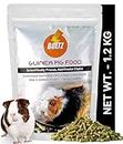 BOLTZ Pellet Guinea Pig Food For All Life Stages, Vegetable Flavor, Nutritionist Choice (ISO 9001 Certified), Medium, 1200g