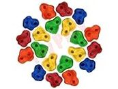 Toy Park Extra Large Rock Pack of 30 pc Climbing Holds/Climbing Stone for DIY Children Playground Wall/Wood Block (Big Size) for Kids & Adults,Multi Color