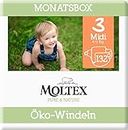 Moltex Pure & Nature Öko Windeln Größe 3 Midi (4-10 kg) Monatsbox 132 Bio Windeln