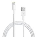 INEFABLE I Phone Usb Charging Cables And Data Sync Usb Cable Fast Charging For I Phone 13, 12, 11, X, 8, 7, 6, 5, I Pad Air, Pro, Mini And iOS Devices-White(1 Meter)-Pack Of 1