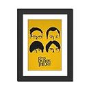 inspire TA Big Bang Theory Art Poster An American Comedy Friendship Motivational Poster Paintings For Room & Office (12 inches x 9inches)
