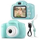 PLAYSKOUT Kids Camera for Girls Boys, 13MP 1080P HD Digital Video Camera and Photography for Age 3-10 Years Old Children, Christmas Birthday Festival Gift for Kids (Green)