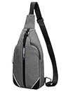 WATERFLY Anti-Theft Sling Bag for Men and Women Chest Bag Hippie Crossbody Bag Multipurpose Daypack