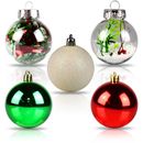 30ps Christmas Ball Ornaments Glitter Shatterproof Tree Ball Decorations RGW2