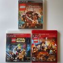 PS 3 Lego Games Lot of 3 Star Wars, Lord of the Rings, Pirates of the Carribean