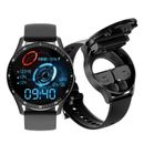 Reloj inteligente inalámbrico Bluetooth 2 en 1 auriculares pantalla táctil música deportiva reloj inteligente