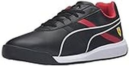 PUMA Men's Podio Tech SF Fashion Sneaker, Puma Black/Puma Black/Rosso Corsa, 8 M US