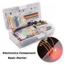 Comprehensive Electronics Component Starter Kit 830 Breadboard Cables Resistors