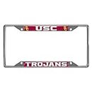 FANMATS 14802 Southern California Trojans Chrome Metal License Plate Frame, Team Colors, 6.25in x 12.25in