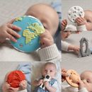 Space Themed Baby Toy Natural Rubber Teether - Bath Toy - Sensory Toy
