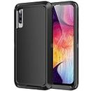 Mieziba for Galaxy A50 Case,Heavy Duty Shockproof Dust/Drop Poof 3 Layers Full Bady Protection Rugged Durable Cover Case for Galaxy A50,Black