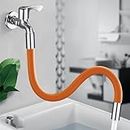 Gra8 360° Flexible Silicone Health Faucet Household Flexible Water Tap Extender, Faucet Pipe- Water Pipe, Water Faucet for Kitchen and Bathroom Use (30 cm) (1Pcs) (Multicolor)